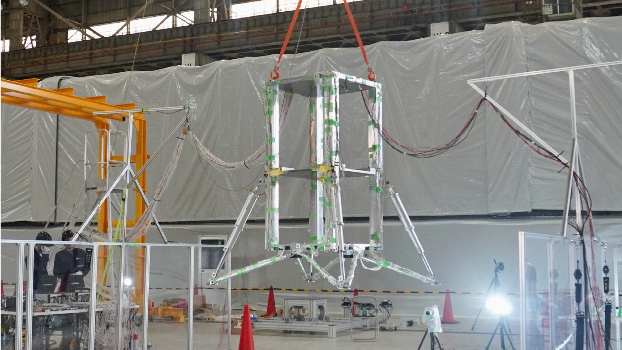 再利用型ロケットの着陸を想定した落下試験を実施